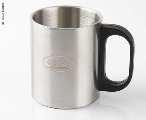 Taza térmica acero inoxidable 0,3 Ltr., mango de plástico
