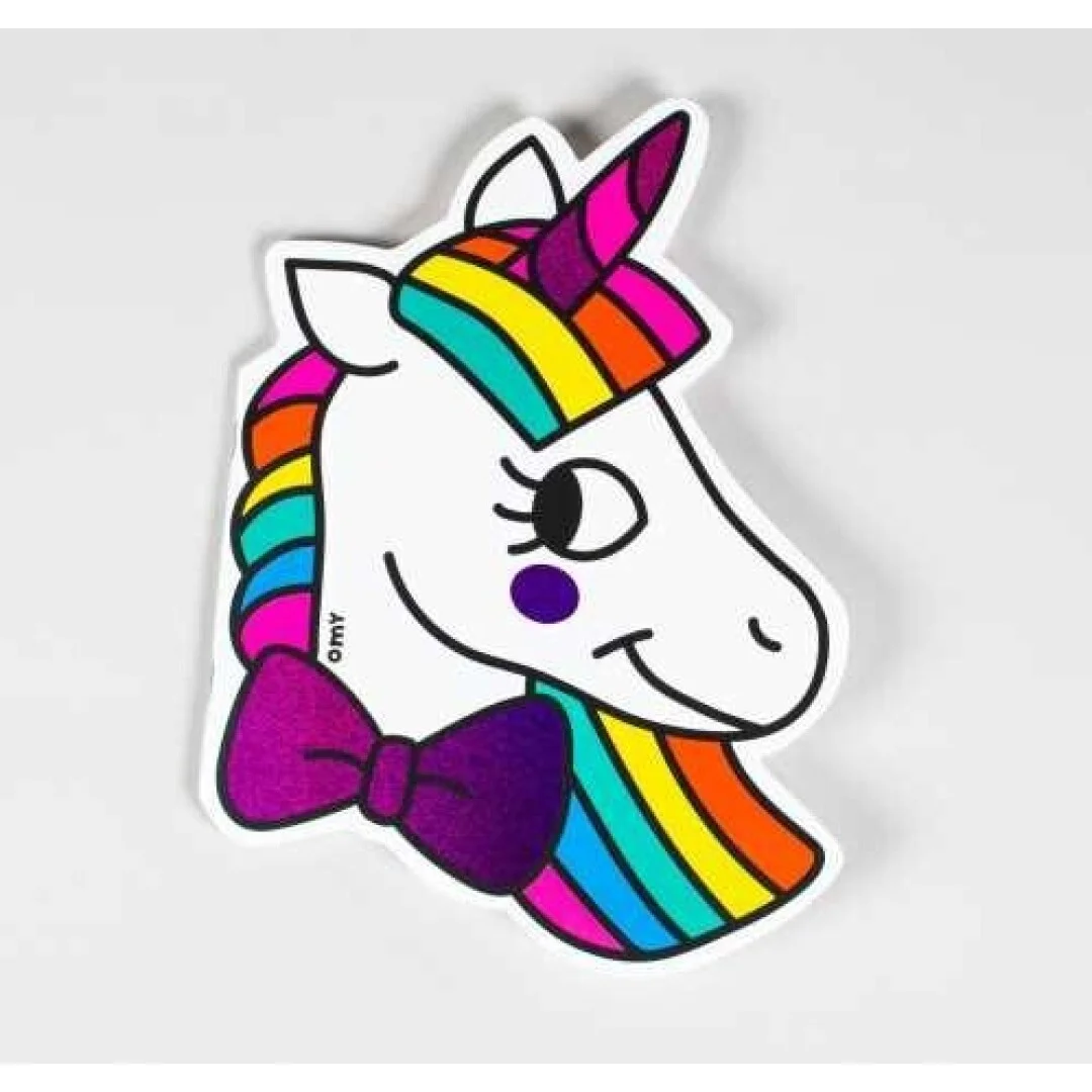 LIBRO OMY CON DIBUJOS Y PEGATINAS-UNICORNIOS - Imagen 2