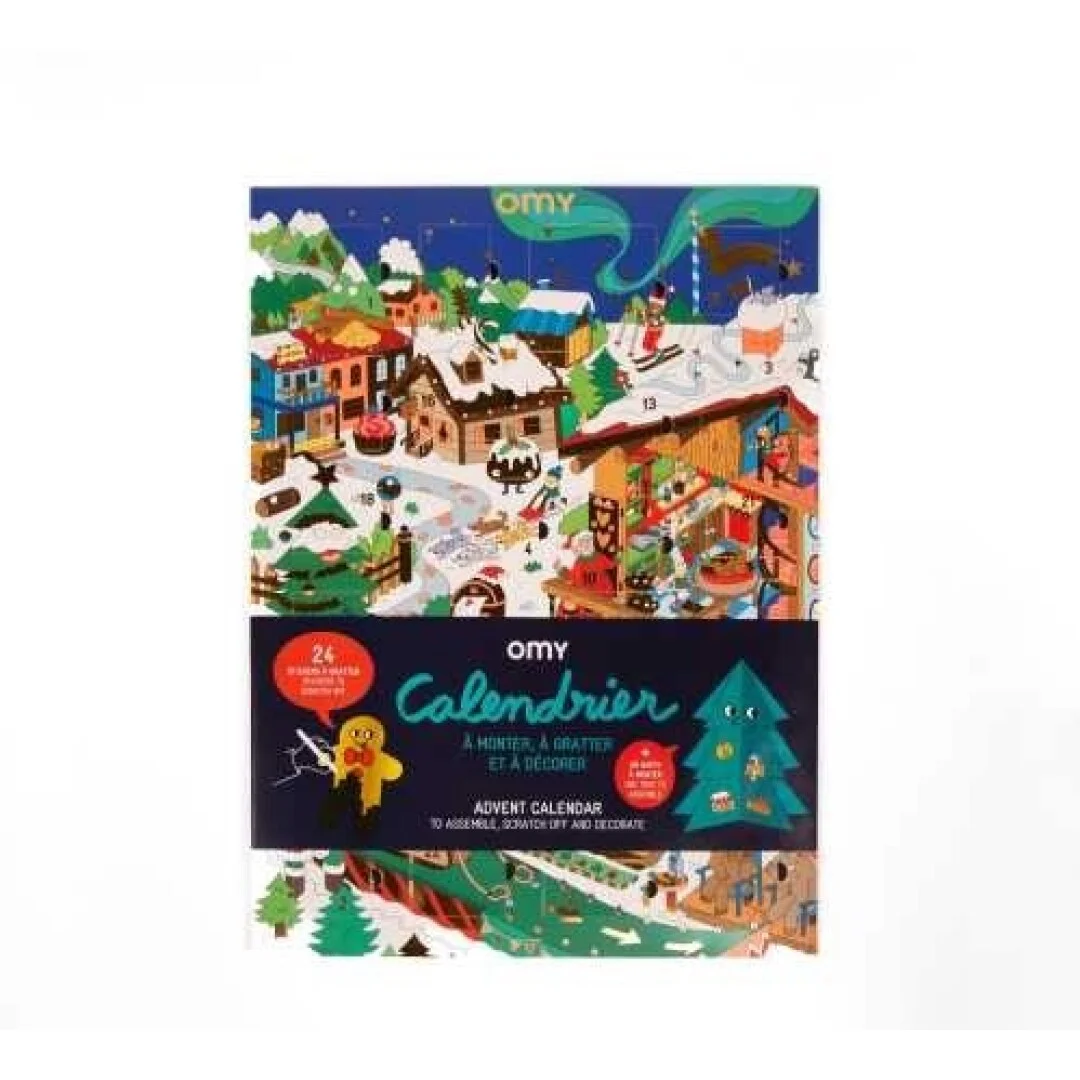 CALENDARIO DE ADVIENTO CON PEGATINAS. Omy - Imagen 2