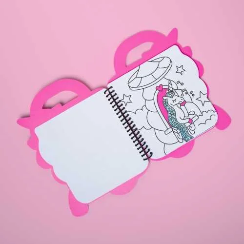 LIBRO OMY CON PINTURAS Y PEGATINAS UNICORNIO LILY - Imagen 4